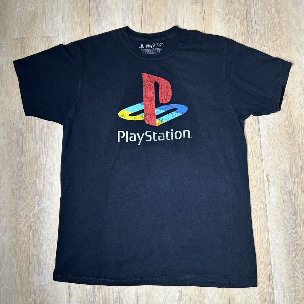 Playstation Logo T-Shirt Official Product Tee Adult Large Size